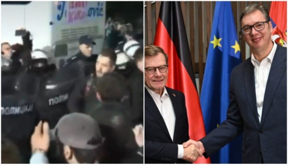 DVE SLIKE SRBIJE Dok su blokaderi napadali policiju, Vučić je gradio međunarodne odnose
